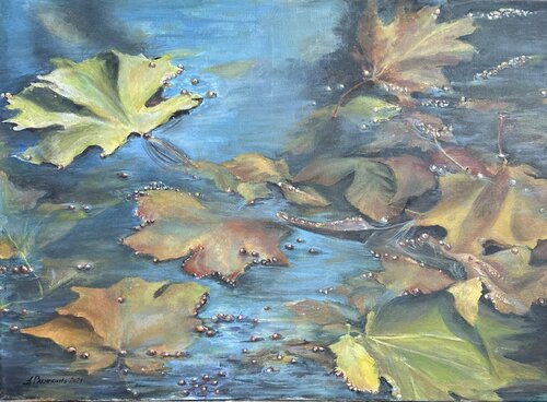 Leaves by Anna Parhimovitš, Painting for Sale on Select