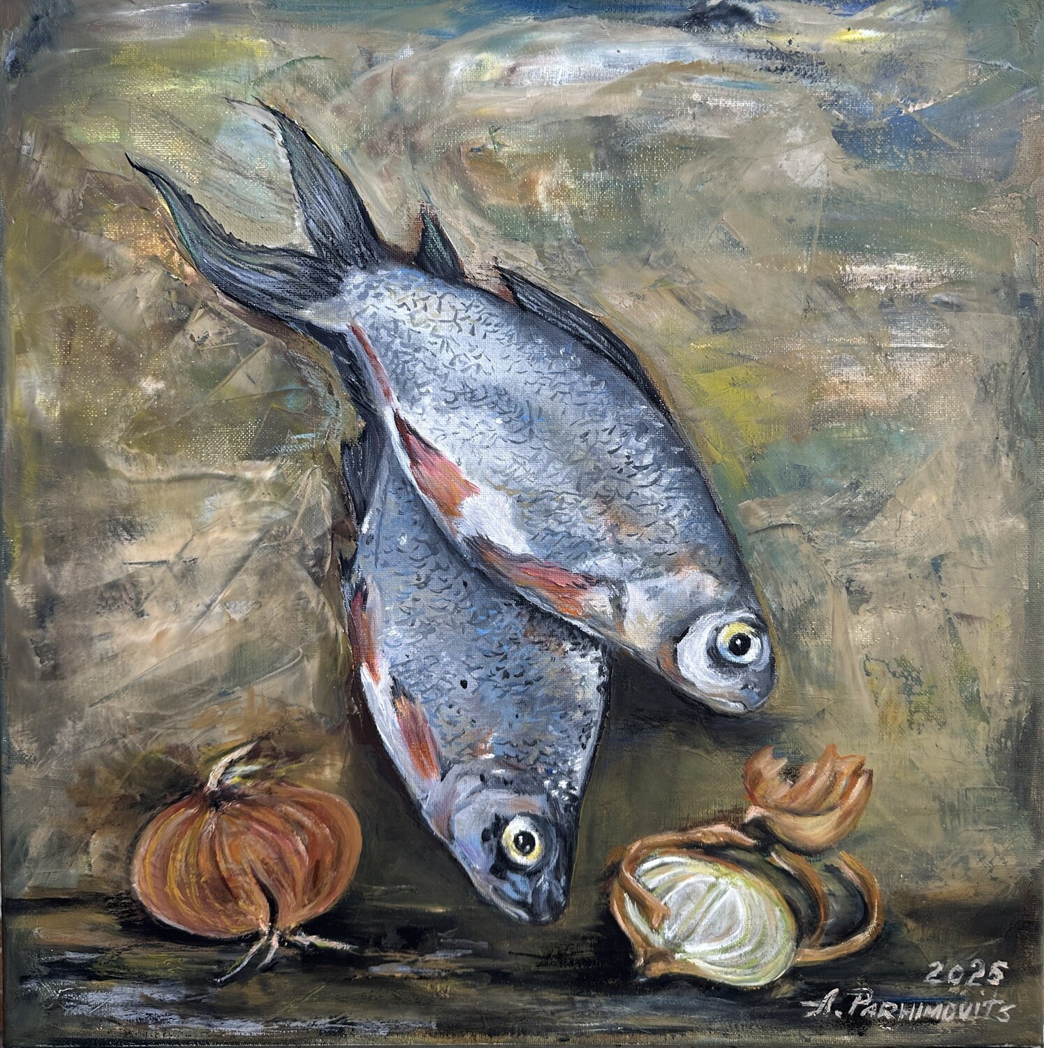 After the Catch Anna Parhimovitš Original painting for sale