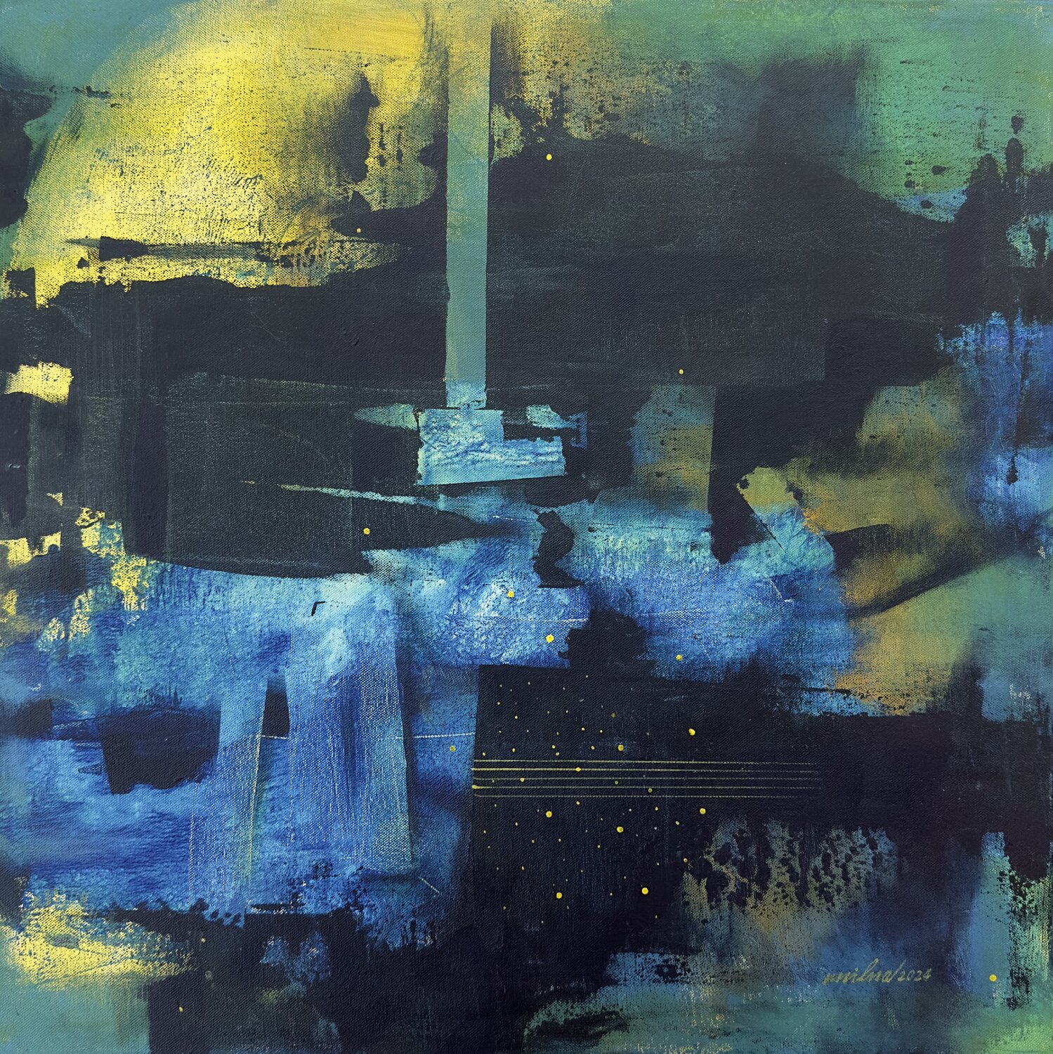 In the deep-I Milna Sajee Original painting for sale
