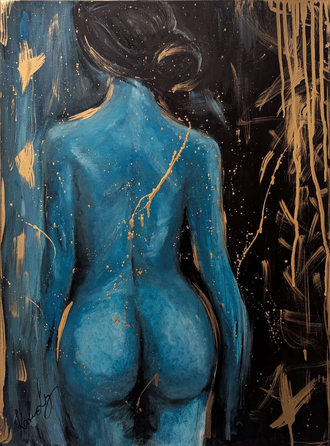 L'Éclat d'Or Karen Ly Original painting for sale