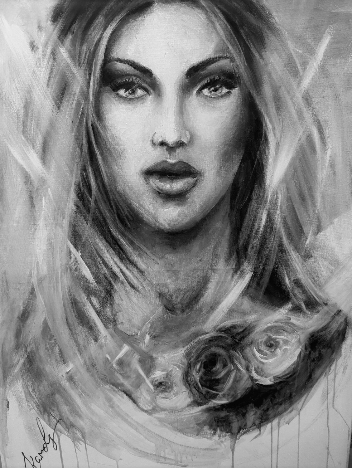Androgynus Karen Ly Original painting for sale
