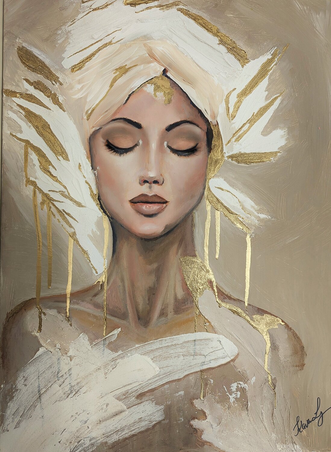 Isis - das Erwachen Karen Ly Original painting for sale