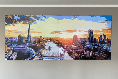 London Skyline by Nadine Giehl, Painting for Sale on Select