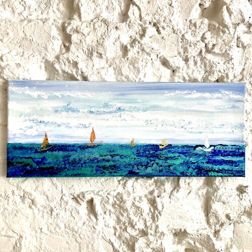 Gilded Flotilla by Francesca Howard, Painting for Sale on Select