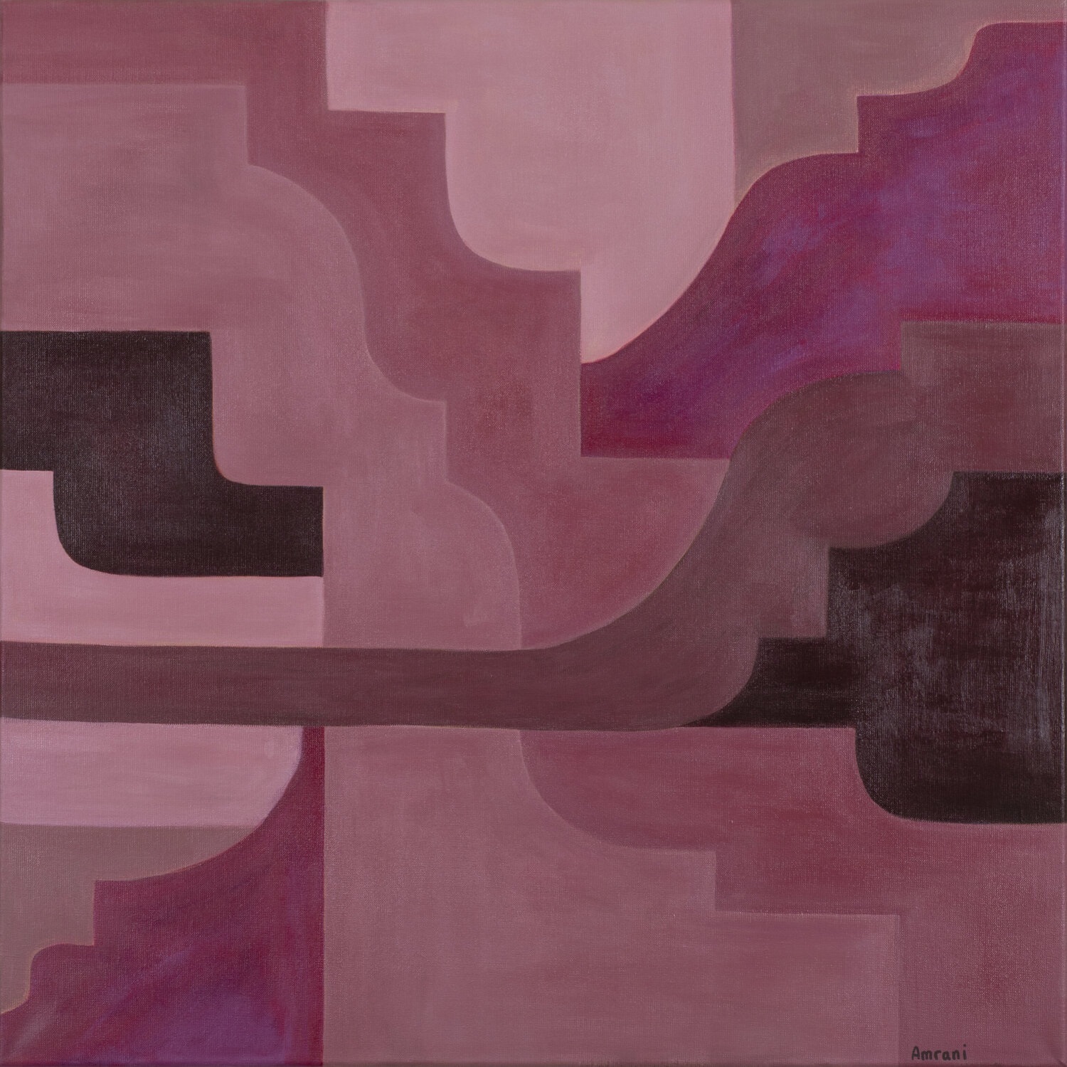 LAYERED LOVE Ahlam Amrani Original painting for sale