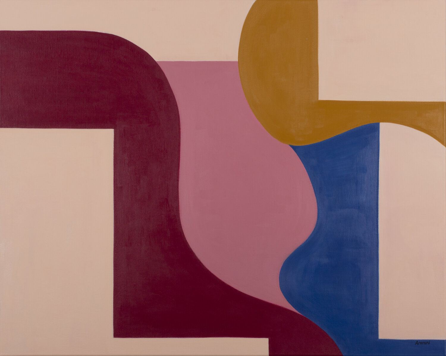 DISCOVERING HARMONY Ahlam Amrani Original painting for sale