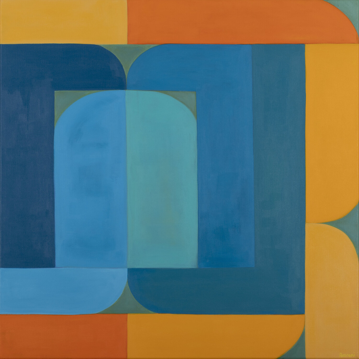 PORTAL OF CREATIVITY #1 Ahlam Amrani Original painting for sale