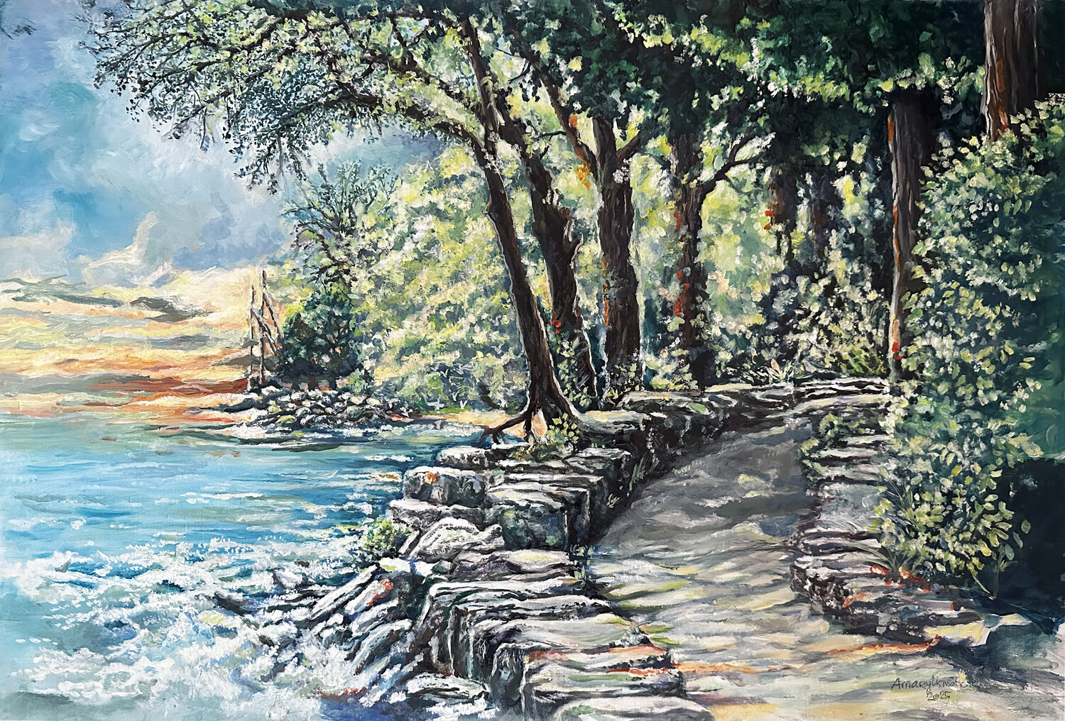 Spring Renewal Maria Matic and Amarylismatic Original painting for sale