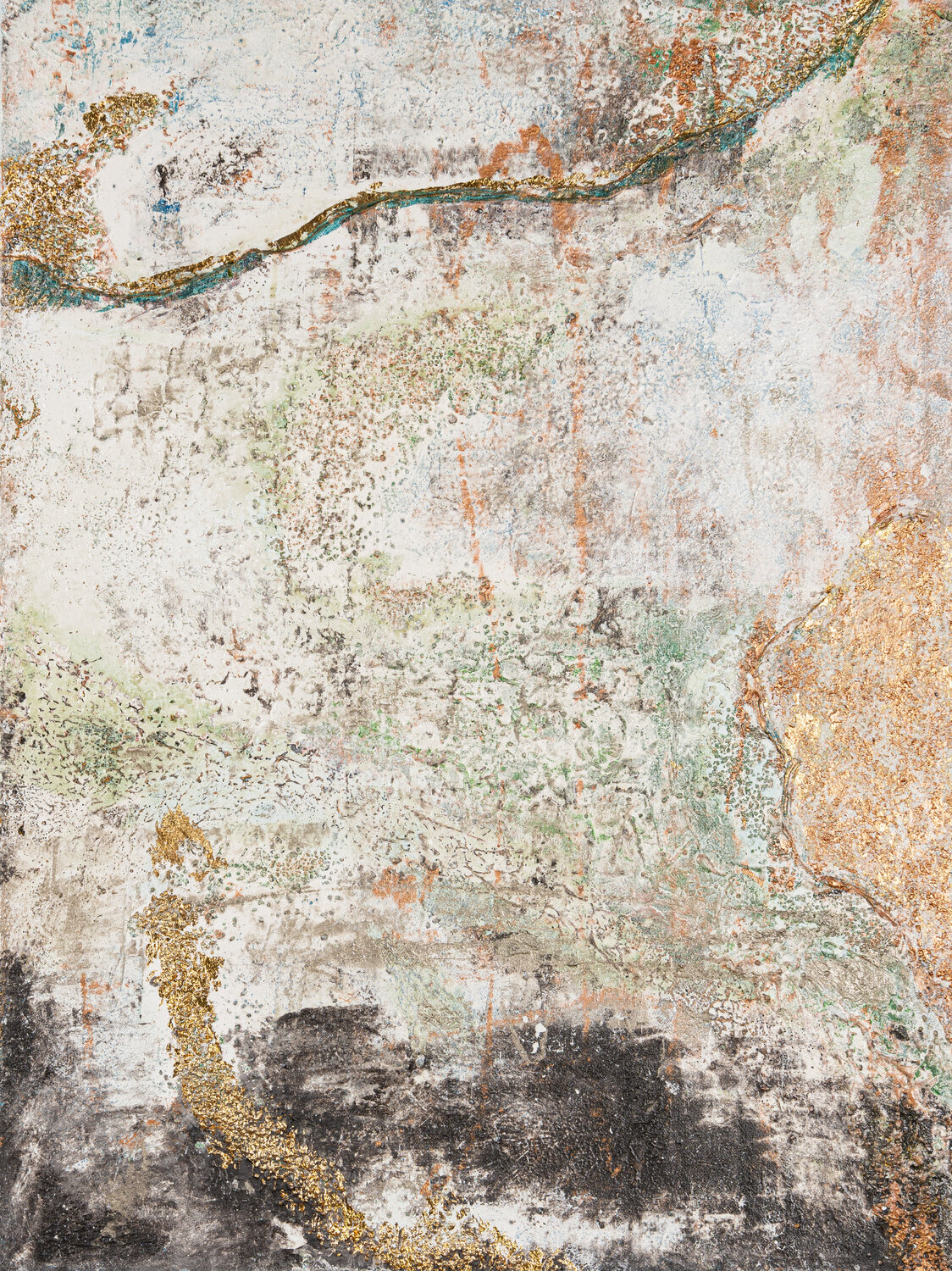 Dust To Gold Birute Celik Original painting for sale