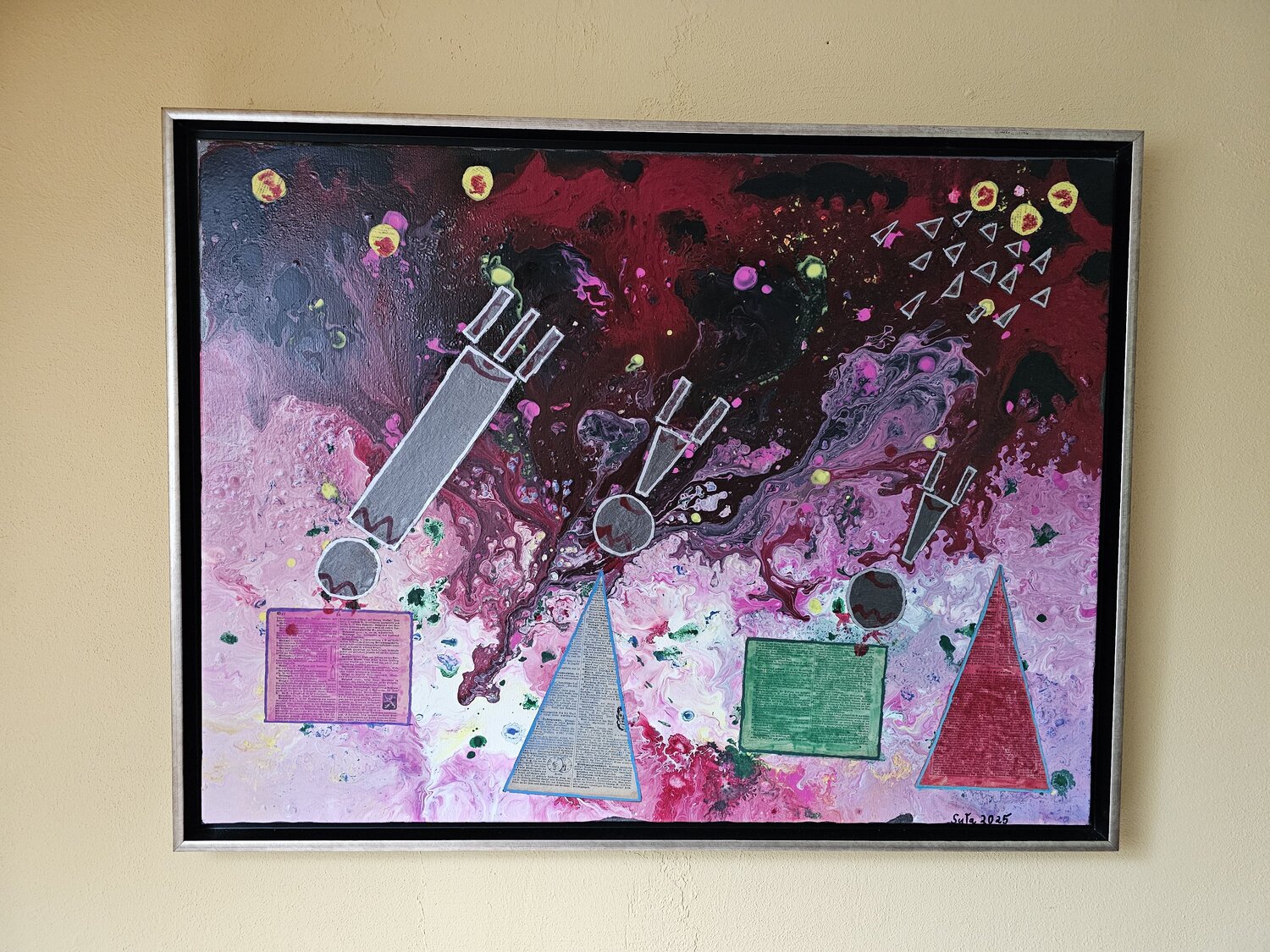 Krieg und - oder Frieden Sylvia Tabea Schmitz Original painting for sale