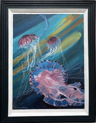 Jellyfishes by Gerald Miles, Painting for Sale on Select