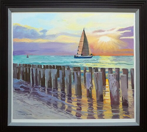 Sailing Home by Gerald Miles, Painting for Sale on Select
