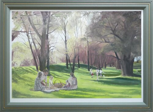 A Family Picnic by Gerald Miles, Painting for Sale on Select