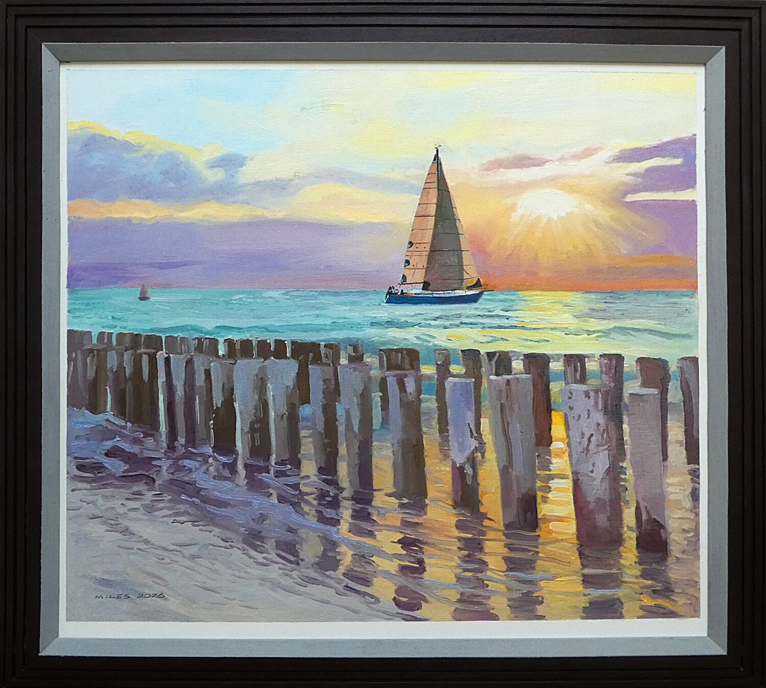 Sailing Home Gerald Miles Original painting for sale