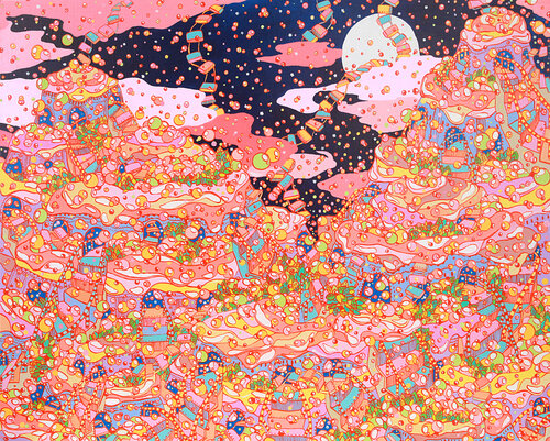 Spring night by Jung Seung Yun, Painting for Sale on Select