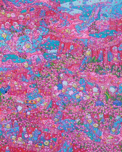 Spring night by Jung Seung Yun, Painting for Sale on Select