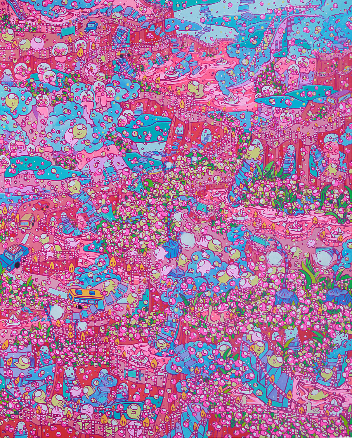 Spring night Jung Seung Yun Original painting for sale
