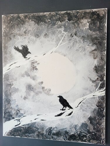 Nocturne by Myriam Guillemeau, Painting for Sale on Select