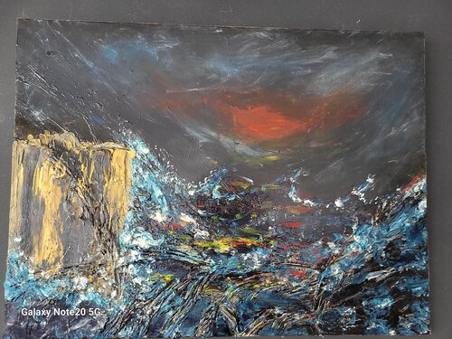 La Tempête by Myriam Guillemeau, Painting for Sale on Select