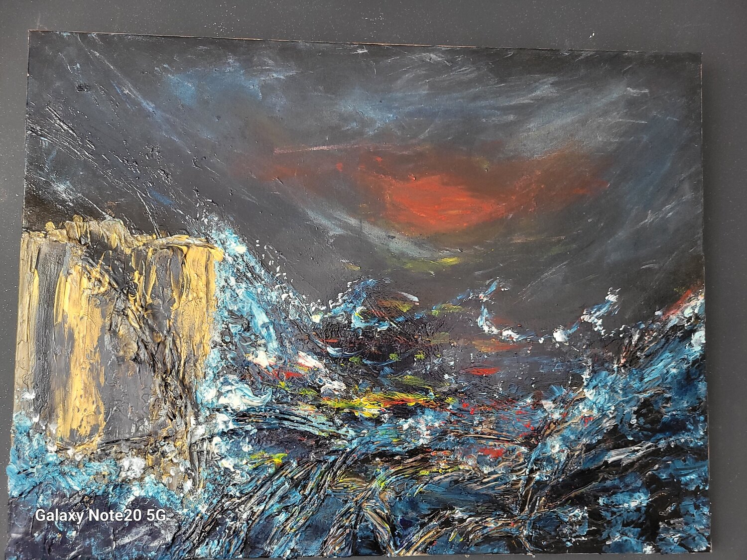 La Tempête Myriam Guillemeau Original painting for sale