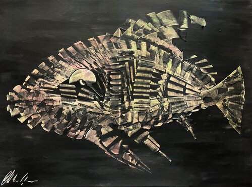 Fish II by walter geraci, Painting for Sale on Select