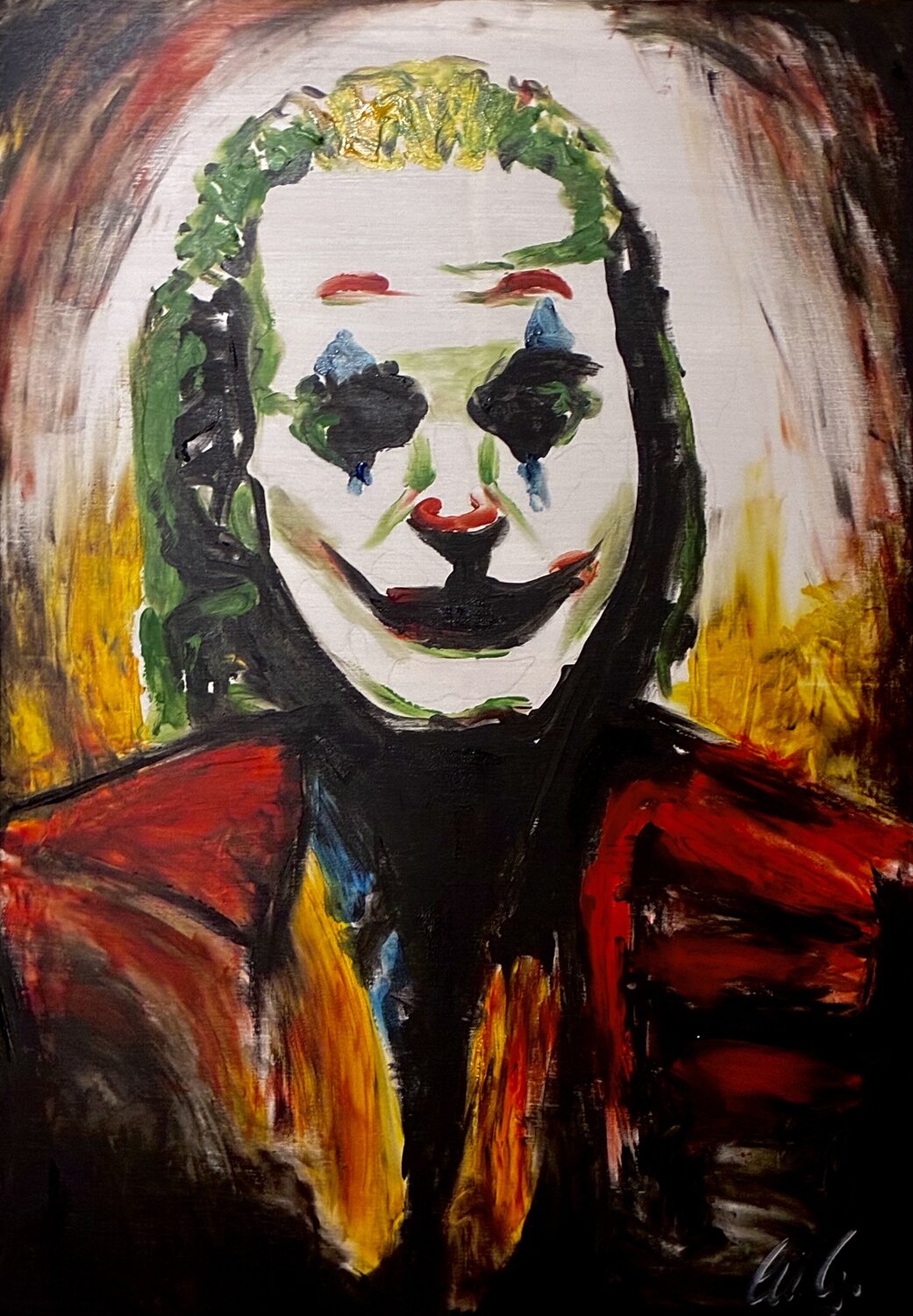 Disturbed Joker walter geraci Original painting for sale