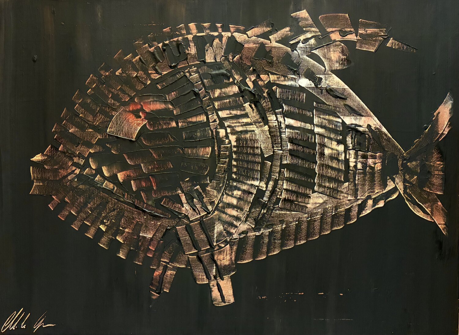 Fish1 walter geraci Original painting for sale