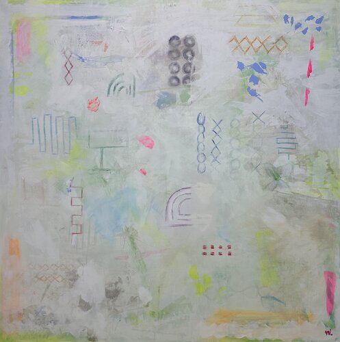 Boho Forms I - “Available for Inquiry” by Marily Vaillancourt, Painting for Sale on Select