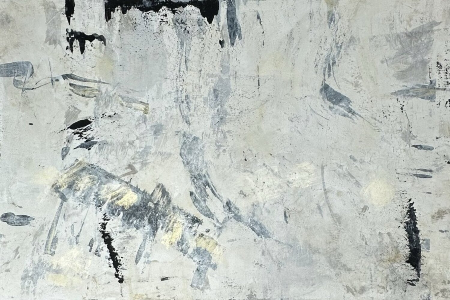 Monochrome - “Available for Inquiry” Marily Vaillancourt Original painting for sale