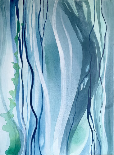 Blue Blood of the Earth by Marseille Grom, Painting for Sale on Select