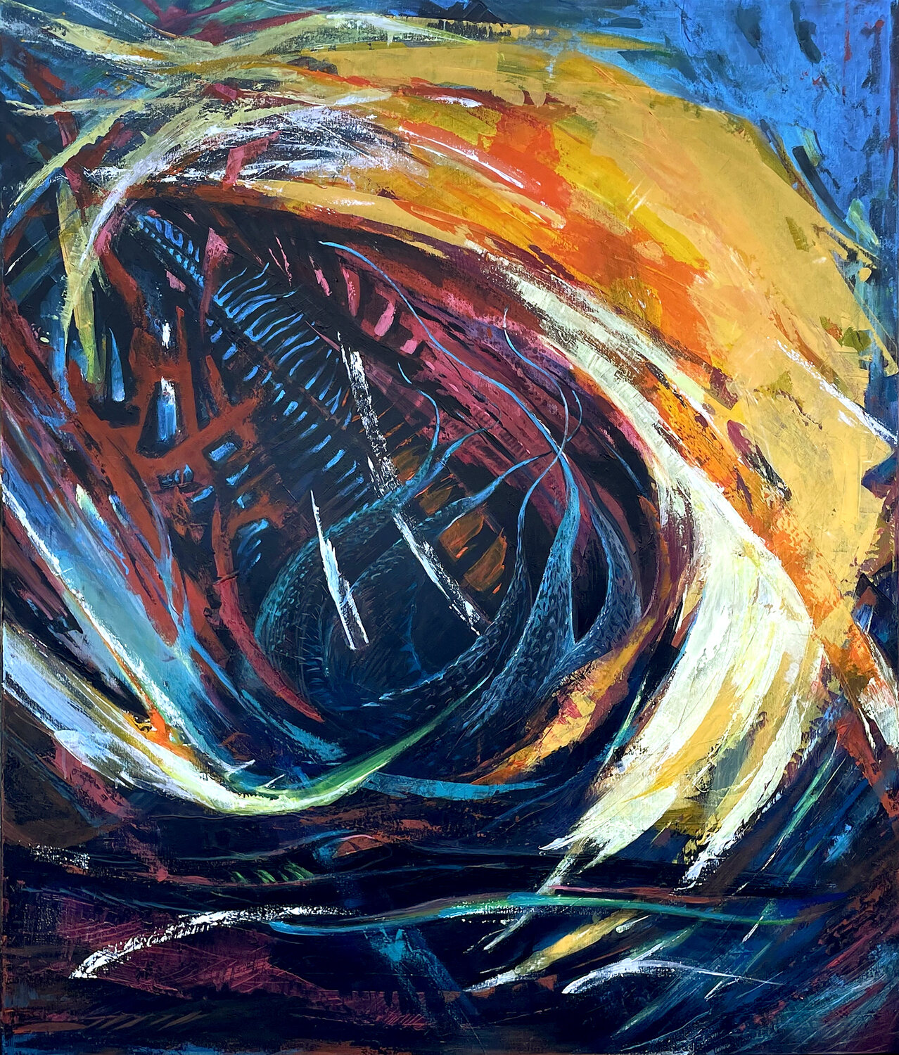 Mantarraya Marseille Grom Original painting for sale