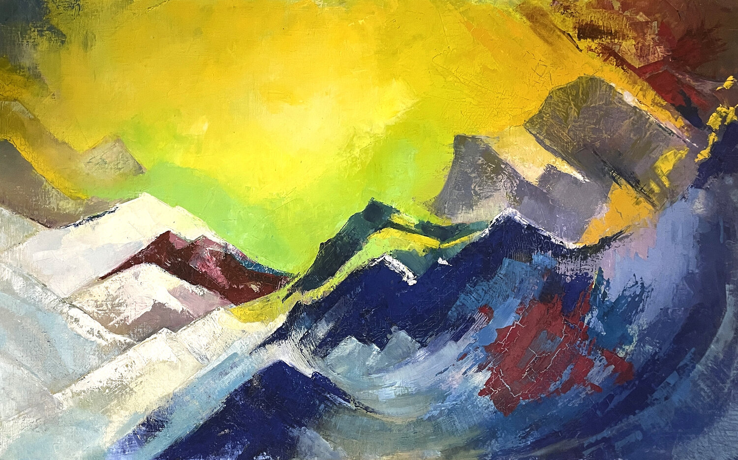 Petrified Storm Marseille Grom Original painting for sale