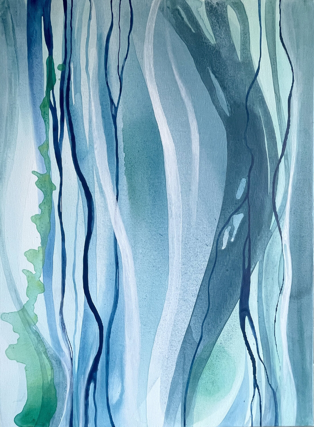 Blue Blood of the Earth Marseille Grom Original painting for sale