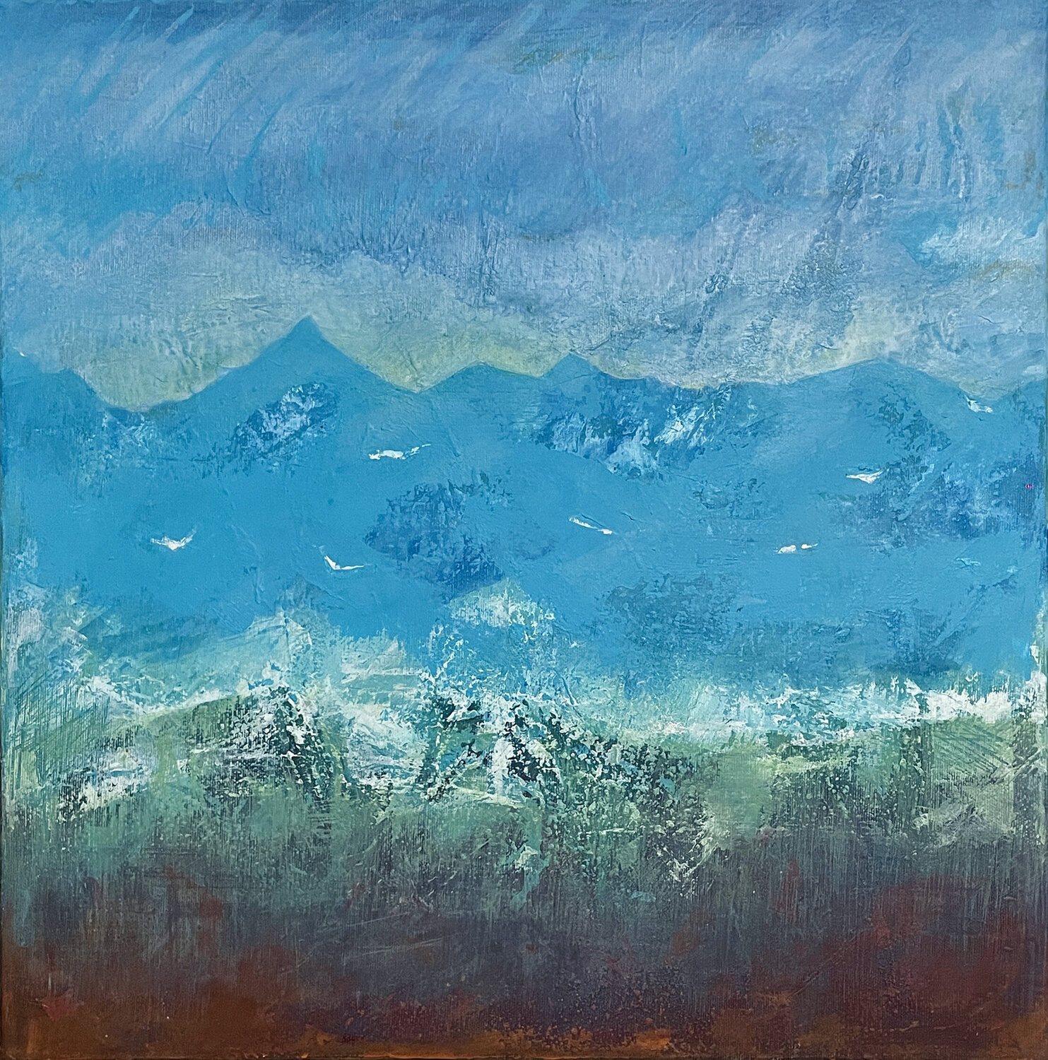 Аbove Marseille Grom Original painting for sale