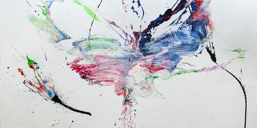 Abbraccio cromatico by Alessandro Noci, Painting for Sale on Select