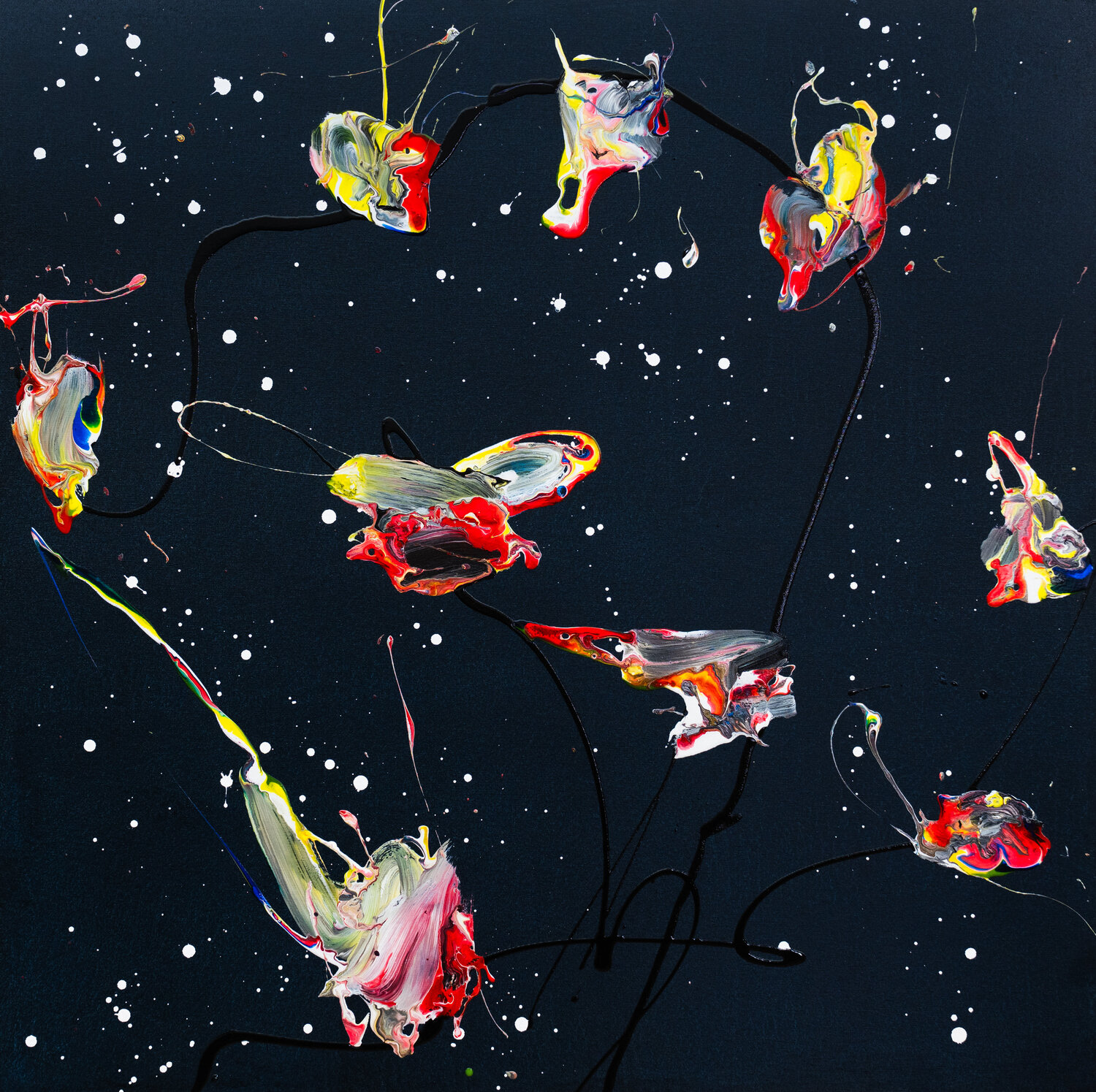 Fioritura notturna Alessandro Noci Original painting for sale