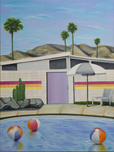 Palm Springs 001 by Rafael Paiva, Painting for Sale on Select