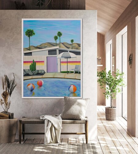 Palm Springs 001 by Rafael Paiva, Painting for Sale on Select