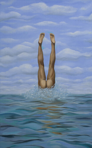 The Dip by Rafael Paiva, Painting for Sale on Select
