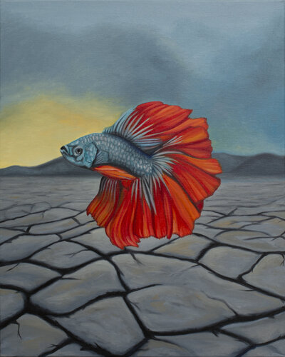 Out of Place 001 by Rafael Paiva, Painting for Sale on Select