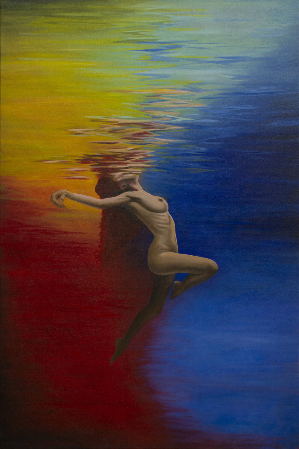 Water Woman Rafael Paiva Original painting for sale