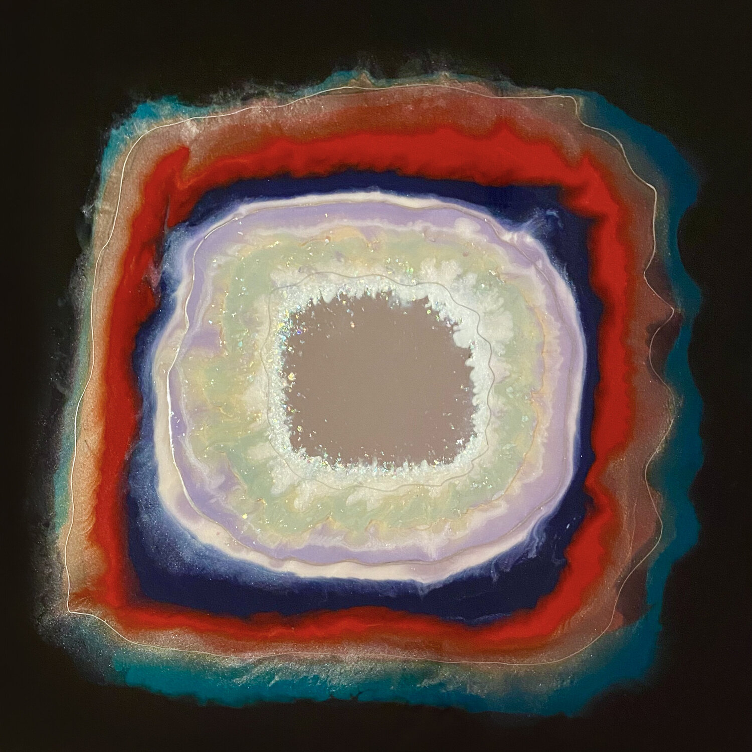 Explosion - Abstract 006 Rafael Paiva Original painting for sale