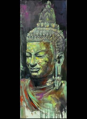 Buddha by Petko Dzhelebov, Painting for Sale on Select