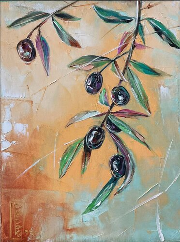 olive tree by Petko Dzhelebov, Painting for Sale on Select