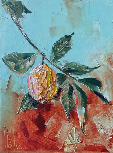 Abstract lemon by Petko Dzhelebov, Painting for Sale on Select