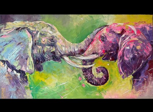 One love by Petko Dzhelebov, Painting for Sale on Select