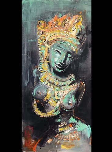 Apsara by Petko Dzhelebov, Painting for Sale on Select