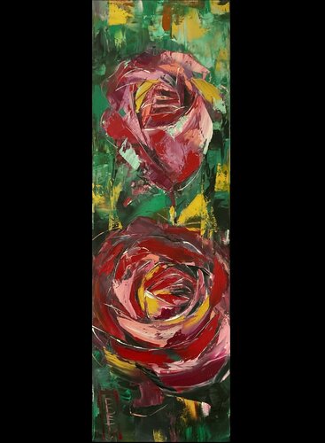 Roses by Petko Dzhelebov, Painting for Sale on Select