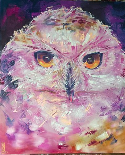 The mystical pink by Petko Dzhelebov, Painting for Sale on Select