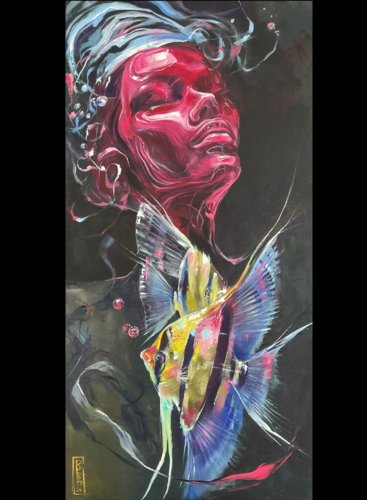 Life in a dream by Petko Dzhelebov, Painting for Sale on Select